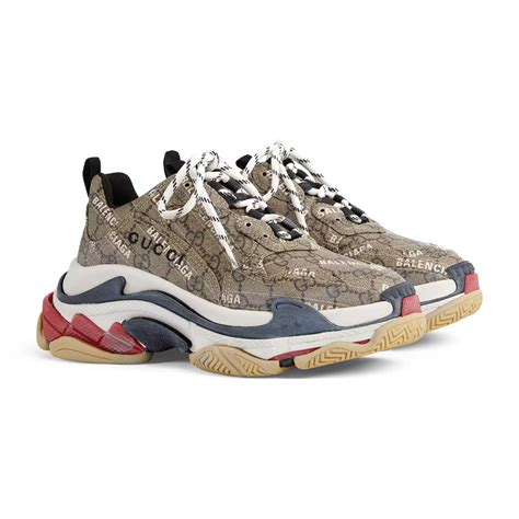 gucci the hacker project knife boots|Gucci x Balenciaga The Hacker Project Triple S Beige .